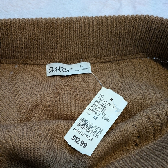 Aster Brown Knit Skirt Size Medium - Picture 2 of 3
